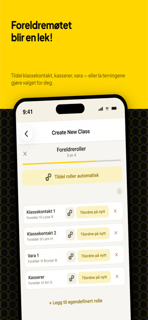 BiziKid parent roles screen